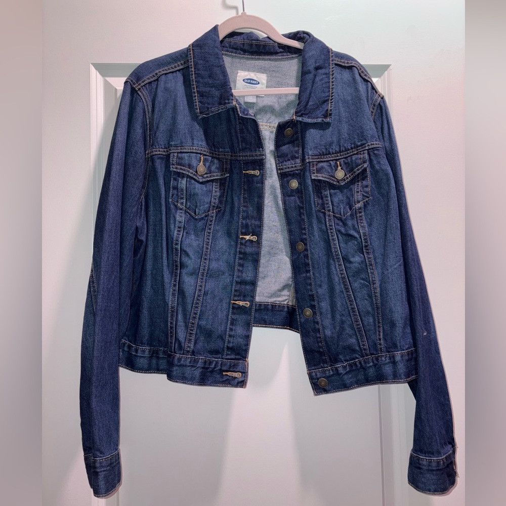 Old Navy Dark Wash Denim Jean Jacket